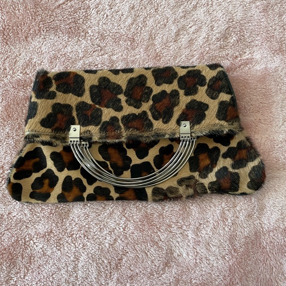 Franchi Collection Vintage animal print fur Clutch - Picture 6 of 7